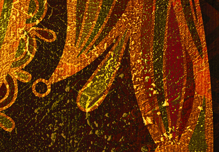 Obraz Orientalny wzór - fragment mandali w ciepłych kolorach jesieni 104993 additionalImage 5
