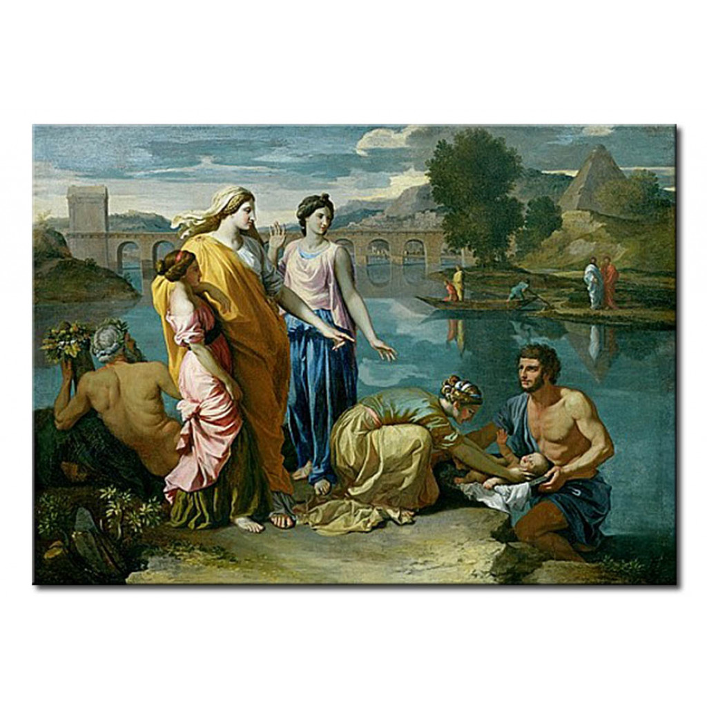Schilderij  Nicolas Poussin: The Finding Of Moses