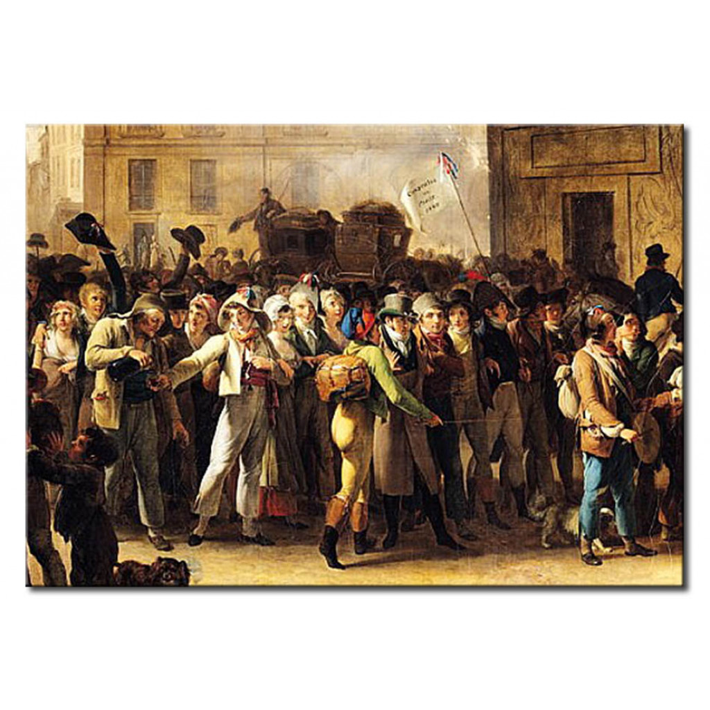 Schilderij  Louis-Léopold Boilly: The Conscripts Of
