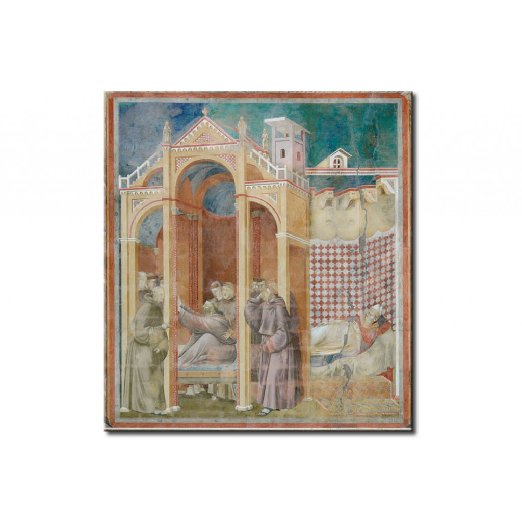 Reprodução Do Quadro Famoso St. Francis Appears To The Monk Augustus And The Bisphop Of Assisi