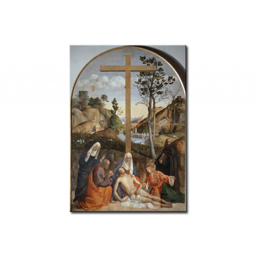Schilderij  Giovanni Bellini: Lamentation Of Christ Beneath The Cross