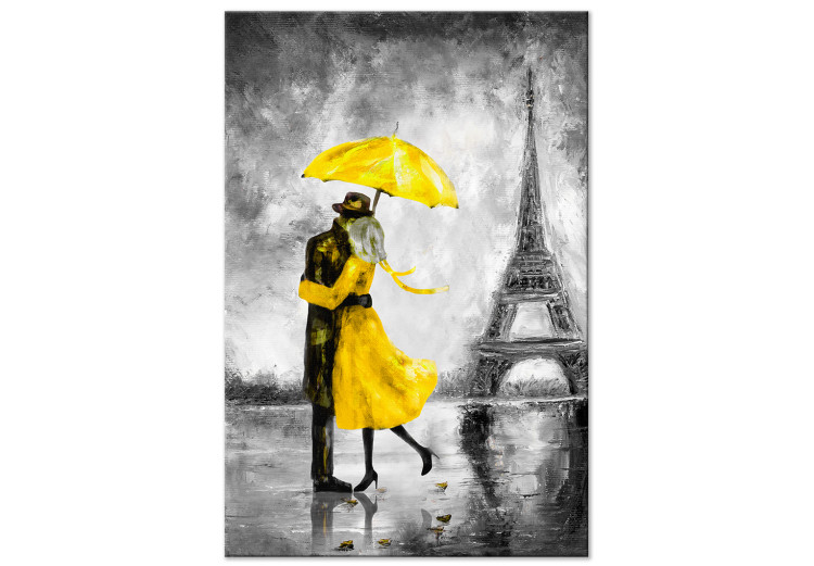 Obraz Paryska mgła (1-częściowy) pionowy żółty 123093