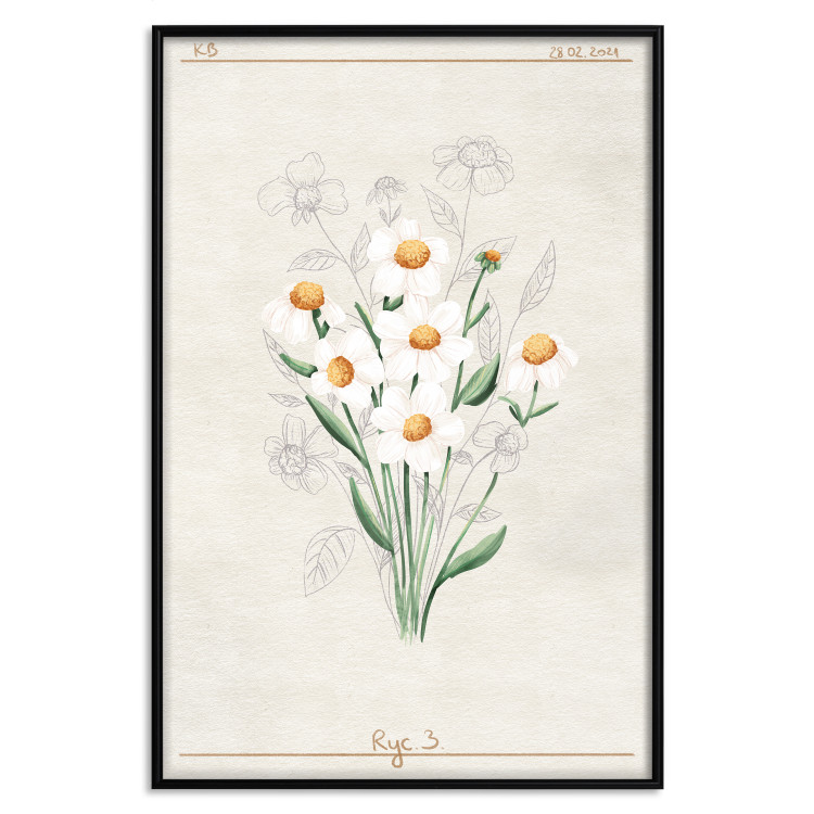 Plakat Białe kwiaty [Poster]