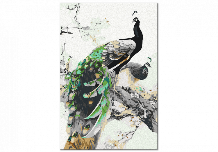 Tableau à peindre soi-même Colorful Peacocks 142493 additionalImage 4
