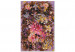 Obraz do malowania po numerach Suche kwiaty - okazały bukiet w odcieniach różu i brązu, fioletowe tło 146193 additionalThumb 7