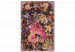 Obraz do malowania po numerach Suche kwiaty - okazały bukiet w odcieniach różu i brązu, fioletowe tło 146193 additionalThumb 5