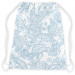 Mochila The delicacy of nature - flowers and leaves in white and blue 147493 additionalThumb 3