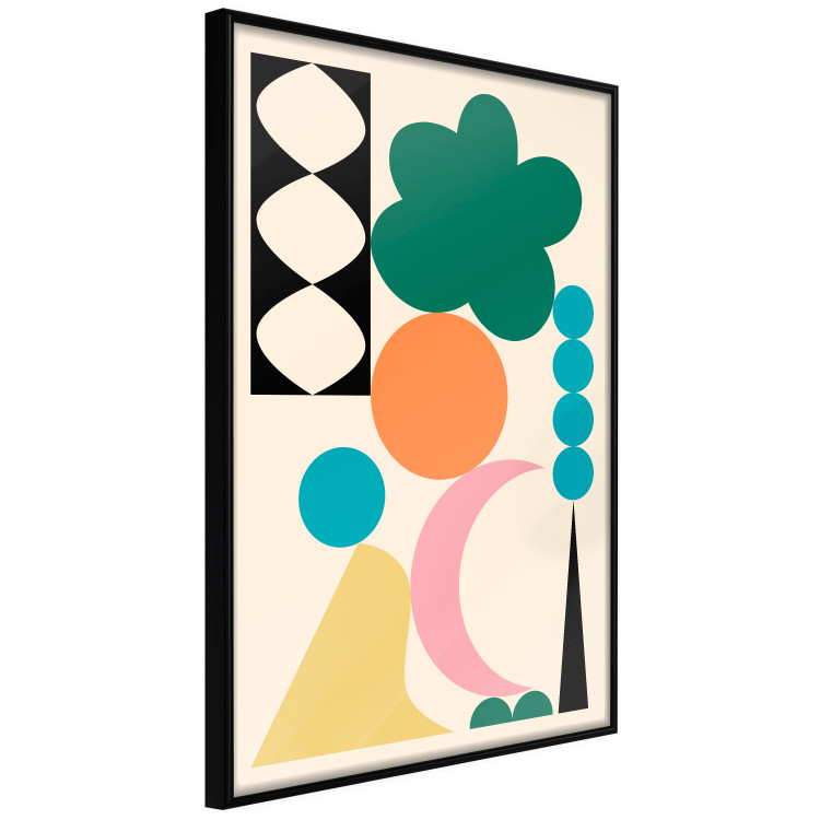 Cartel Colorful Composition - Arrangement of Geometric Elements 149893 additionalImage 5