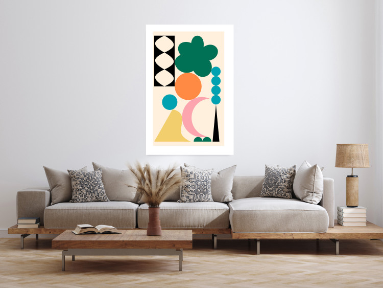 Poster Colorful Composition - Arrangement of Geometric Elements 149893 additionalImage 13