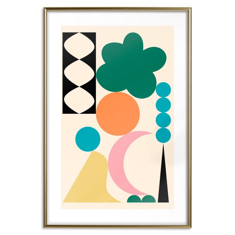Poster Colorful Composition - Arrangement of Geometric Elements 149893 additionalImage 25