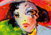 Quadro su tela Ritratto colorato di una donna (1 parte) - astrazione con personaggio 46993 additionalThumb 2