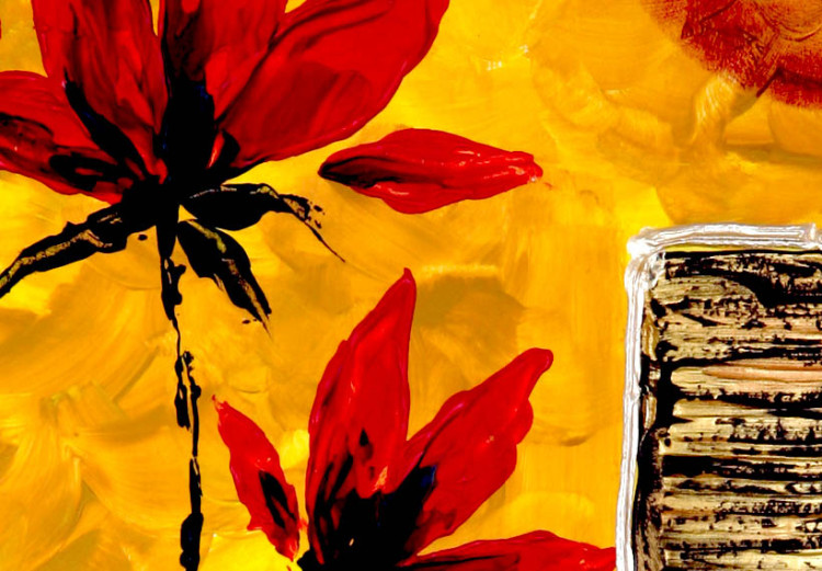 Pintura em tela Flores vermelhas  47293 additionalImage 4