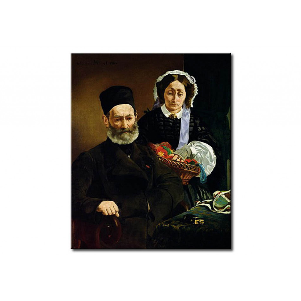 Reprodukcja Obrazu Portrait Of Monsieur And Madame Auguste Manet