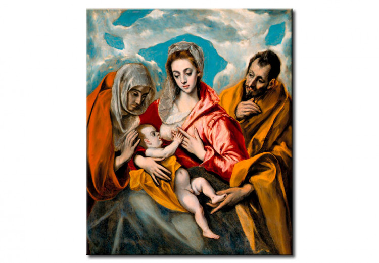 Tableau de maître La Sainte Famille avec Sainte Anne 53493