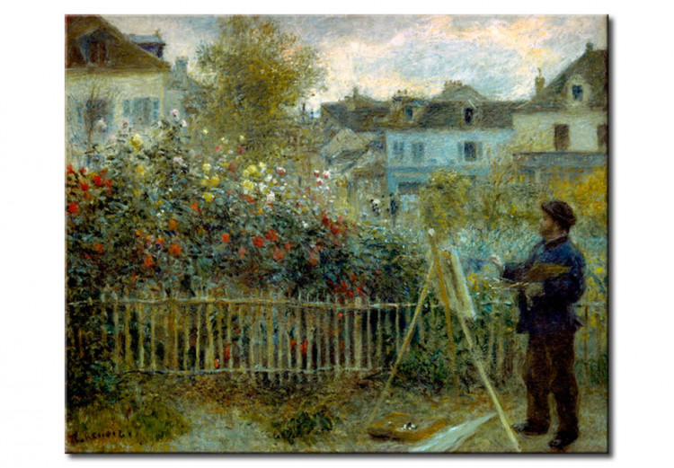 Quadro famoso Pittura Monet nel suo giardino di Argenteuil 54693