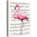 Wandbild zum Malen nach Zahlen Schöner Flamingo 107504 additionalThumb 5