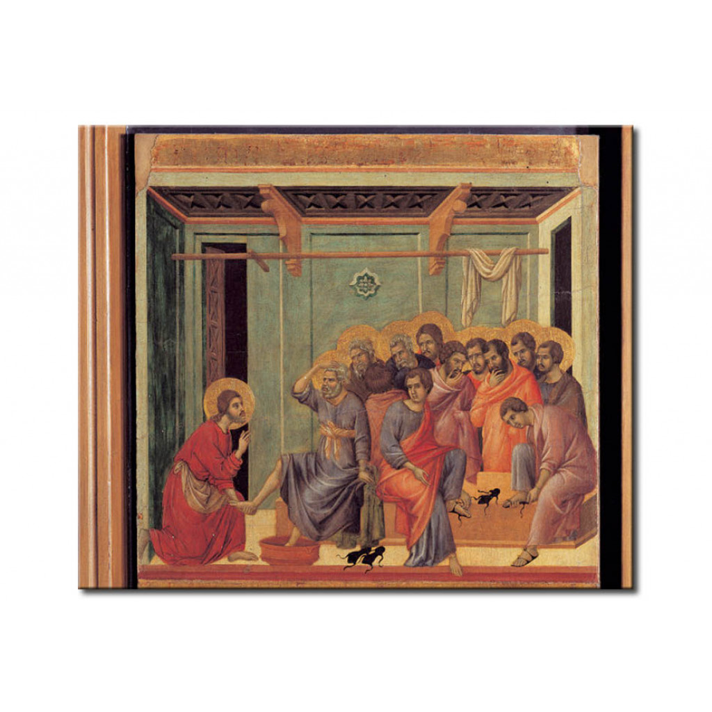 Schilderij  Duccio Di Buoninsegna: The Washing Of The Feet