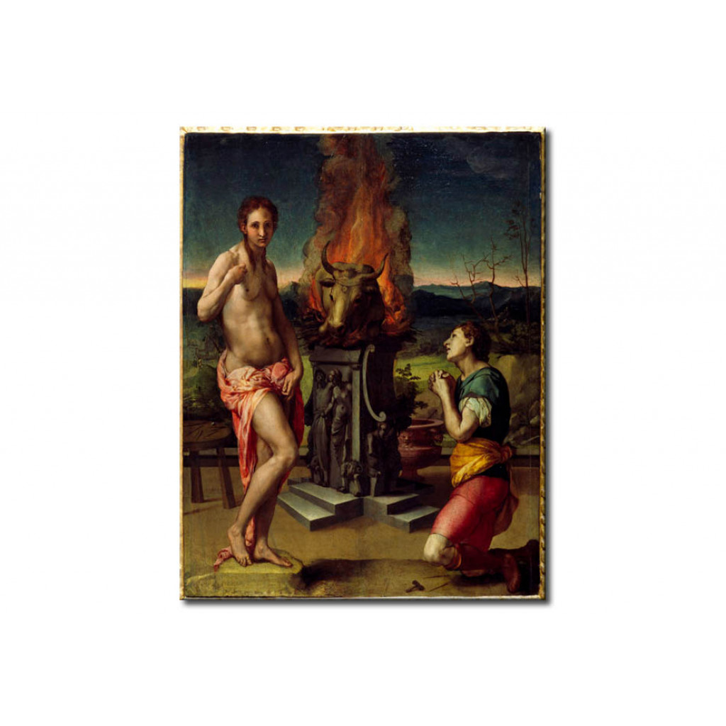 Schilderij  Agnolo Bronzino: Pygmalion And Galatea