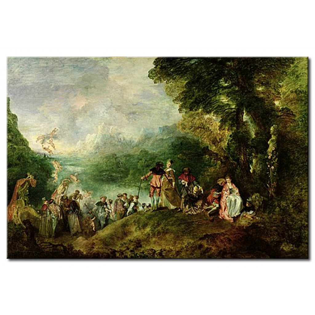 Schilderij  Antoine Watteau: Embarkation For Cythera