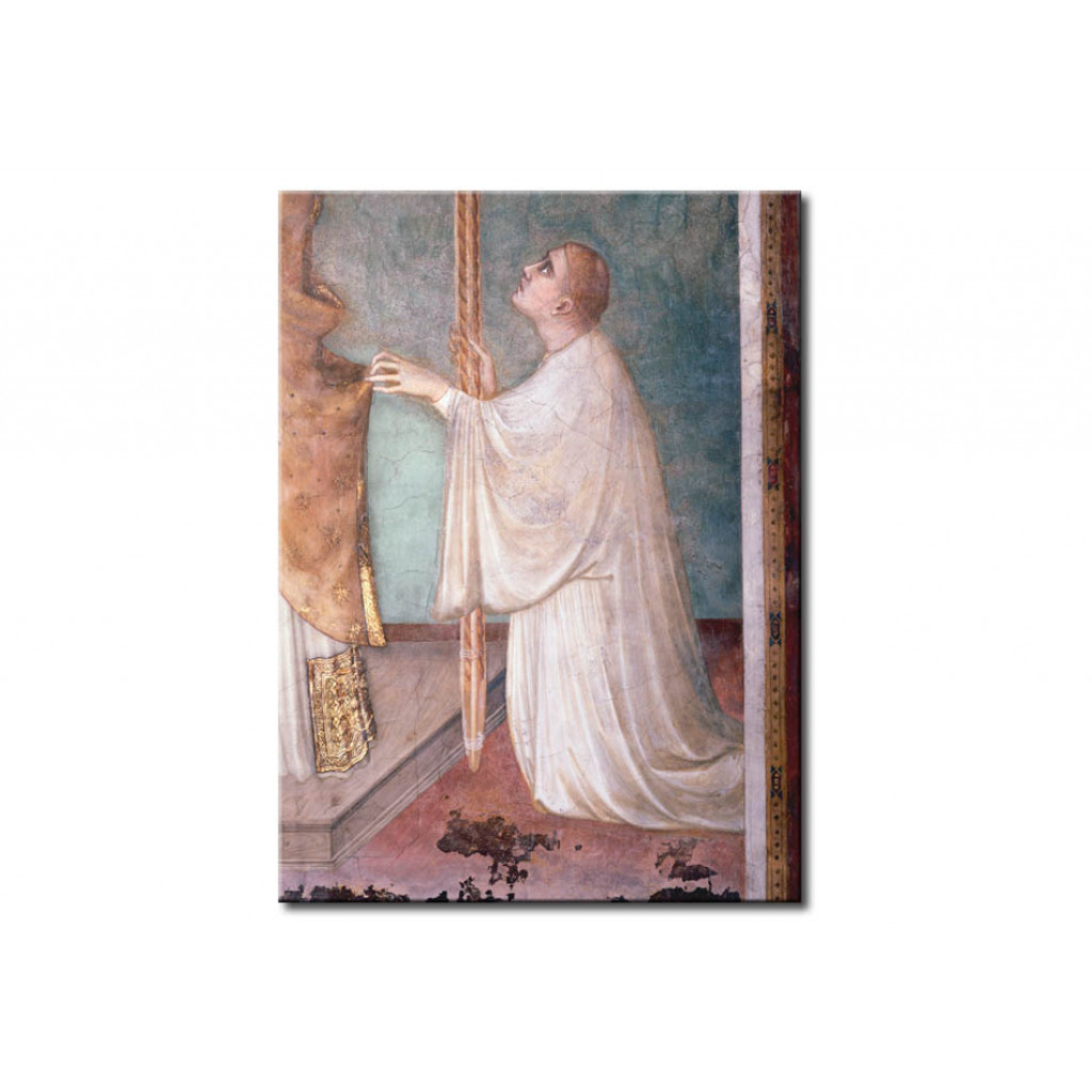 Schilderij  Simone Martini: The Miracle During The Mass