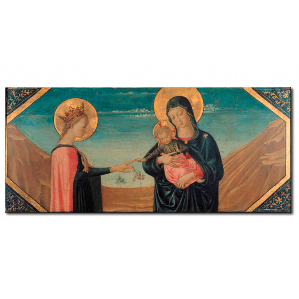 Reprodução Da Pintura Famosa The Muystic Marriage Of St. Catherine Of Alexandria