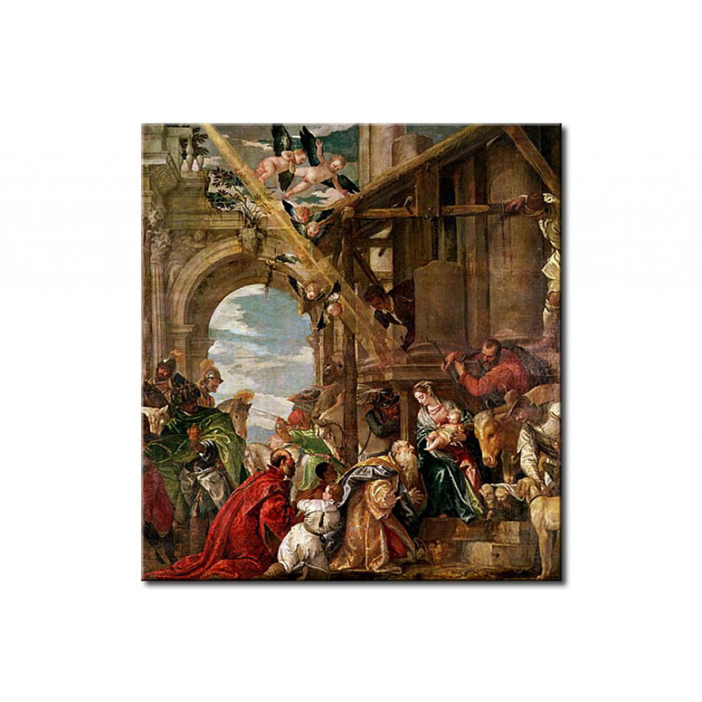 Schilderij  Paolo Veronese: Adoration Of The Kings