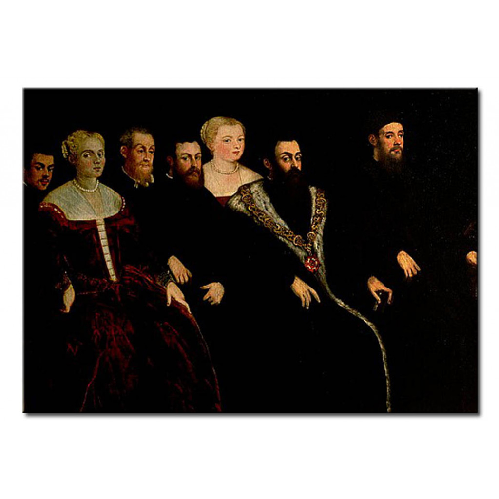 Schilderij  Tintoretto: Seven Members Of The Soranzo Family