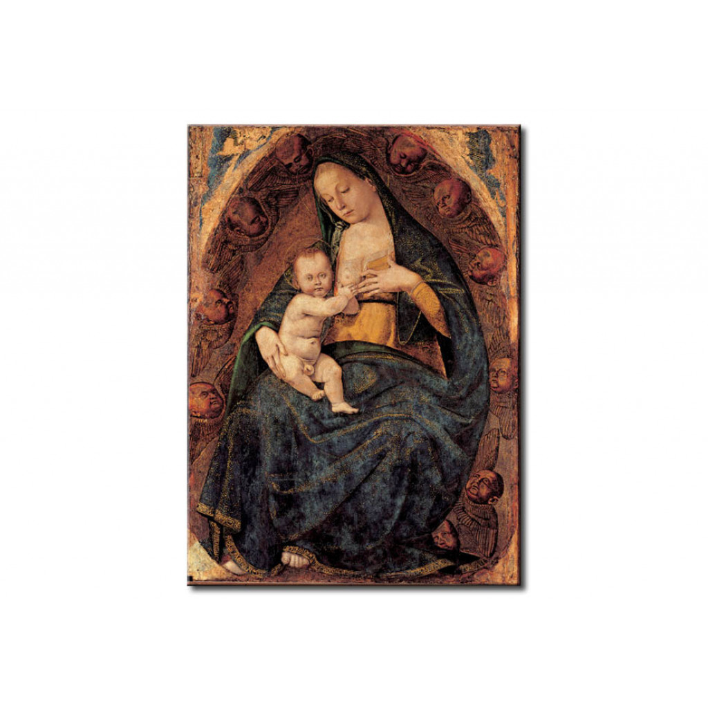 Schilderij  Luca Signorelli: Mary, Suckling The Infant