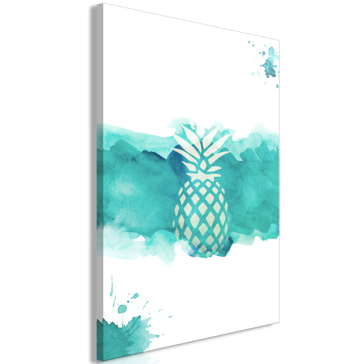 Obraz Owoc malarstwa - grafika ananasa na niebieskim, akwarelowym tle 115304 additionalImage 2