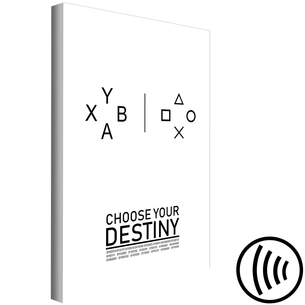 Schilderij  Met Inscripties: Choose Your Destiny (1 Part) Vertical