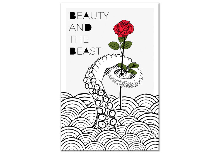 Obraz na płótnie Beauty and the Beast (1-częściowy) pionowy