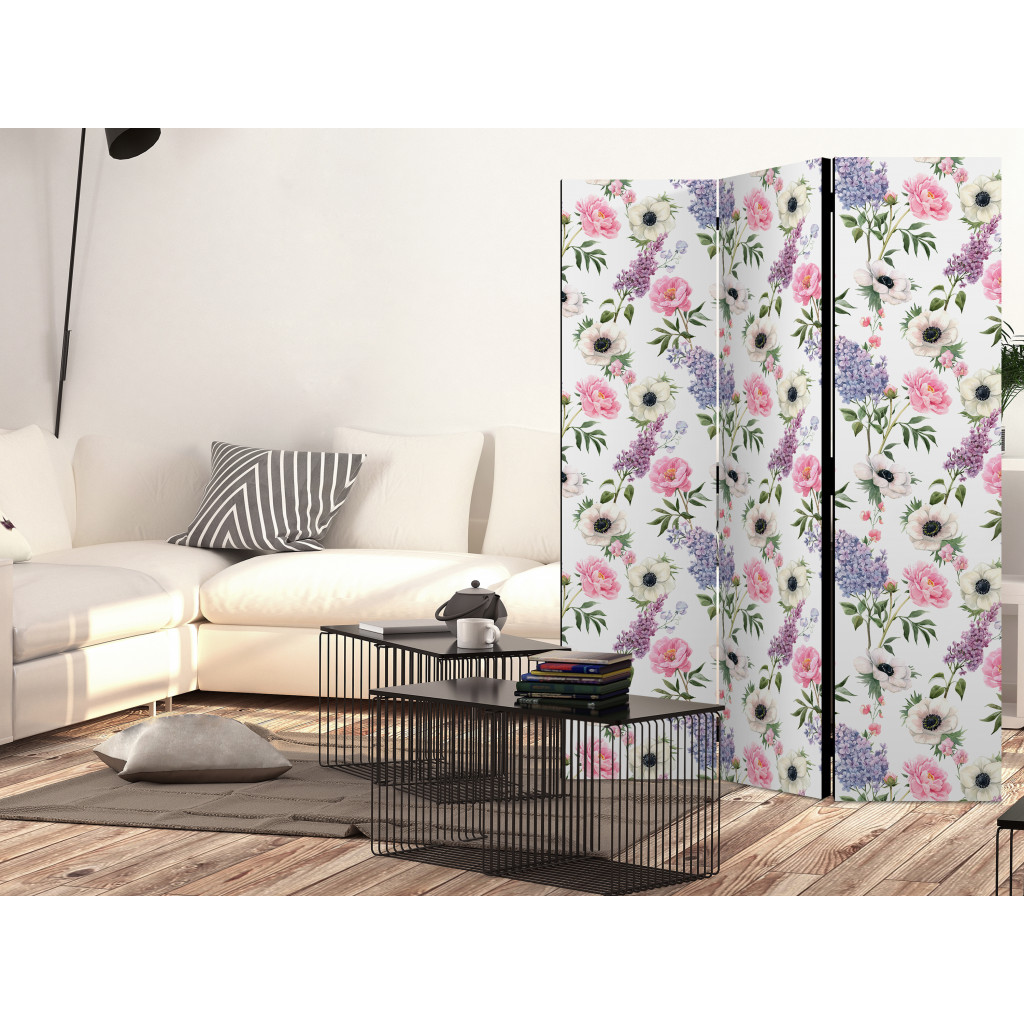 Design Rumsavdelare Roses And Lilacs [Room Dividers]