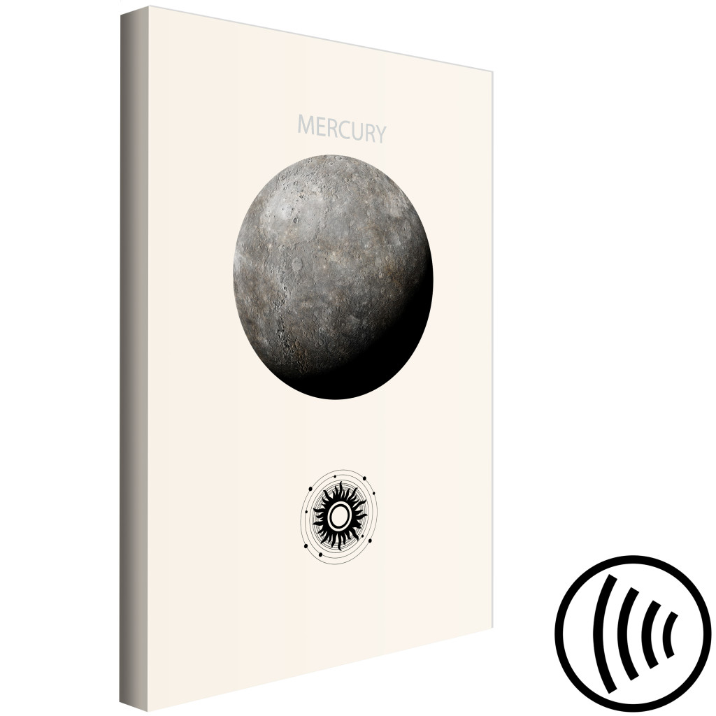 Quadro Pintado Mercury - The Smallest Of The Planets Of The Solar System In Graphic Terms