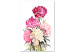 Quadro Bouquet of Flowers - Plants Arranged in a Beautiful Painted Composition 149804