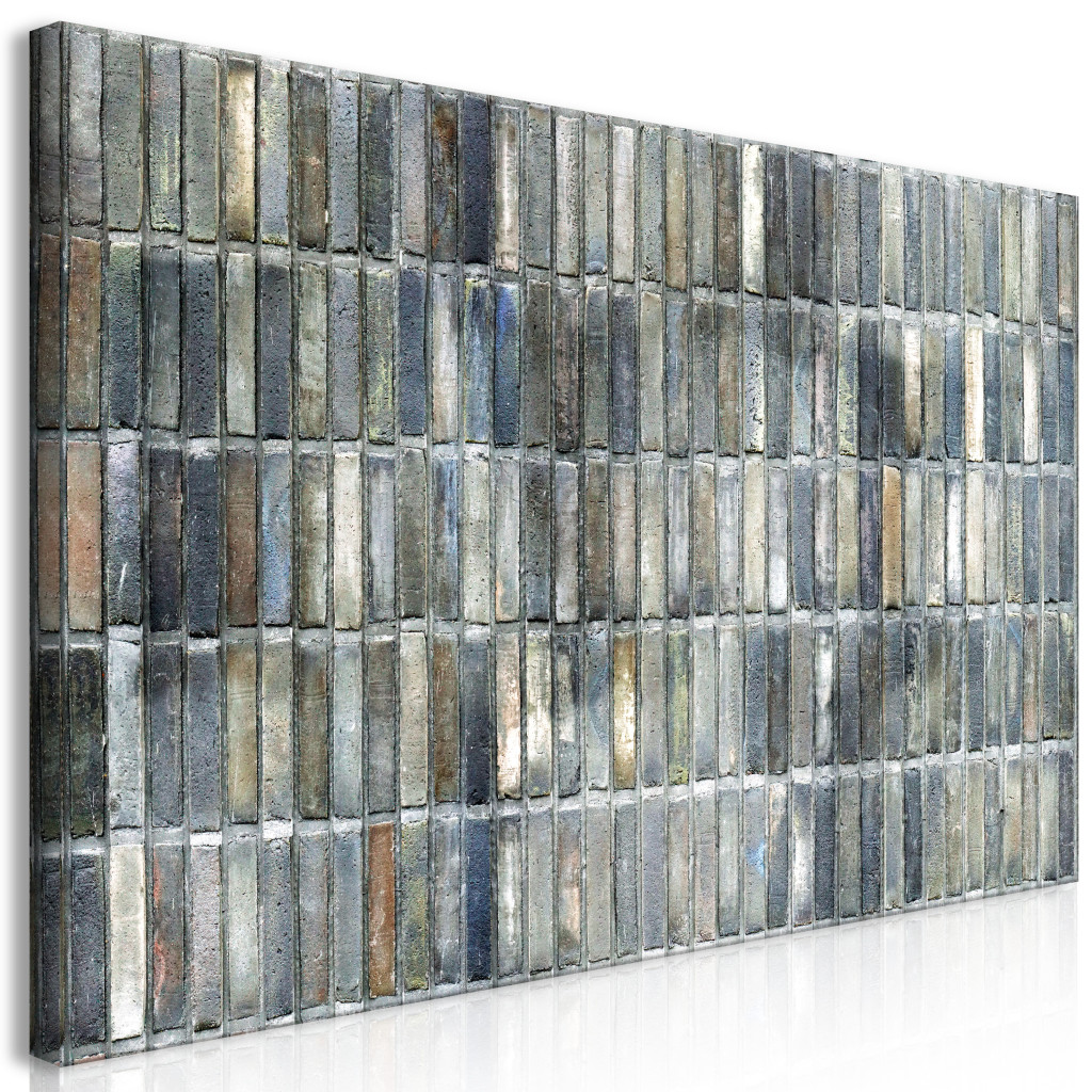 Schilderij Gray Brick Wall II [Large Format]