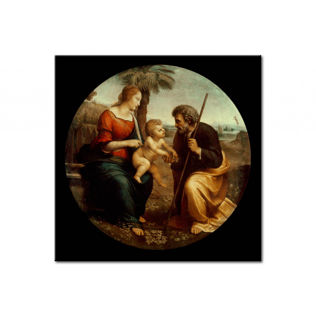 Schilderij  Rafael Santi: The Holy Family With The Palm