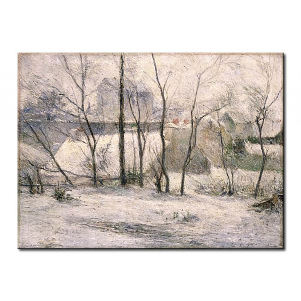 Schilderij  Paul Gauguin: Winter Landscape
