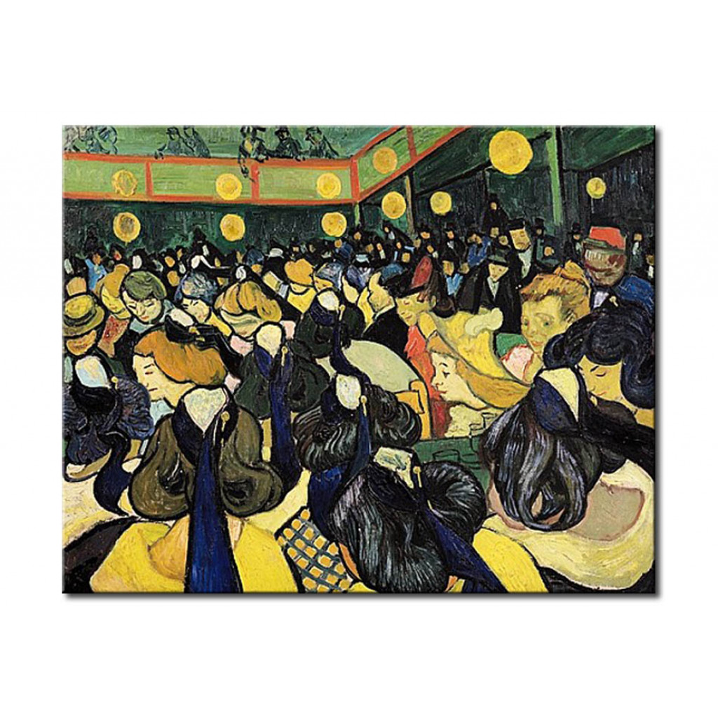 Schilderij  Vincent Van Gogh: The Dance Hall At Arles