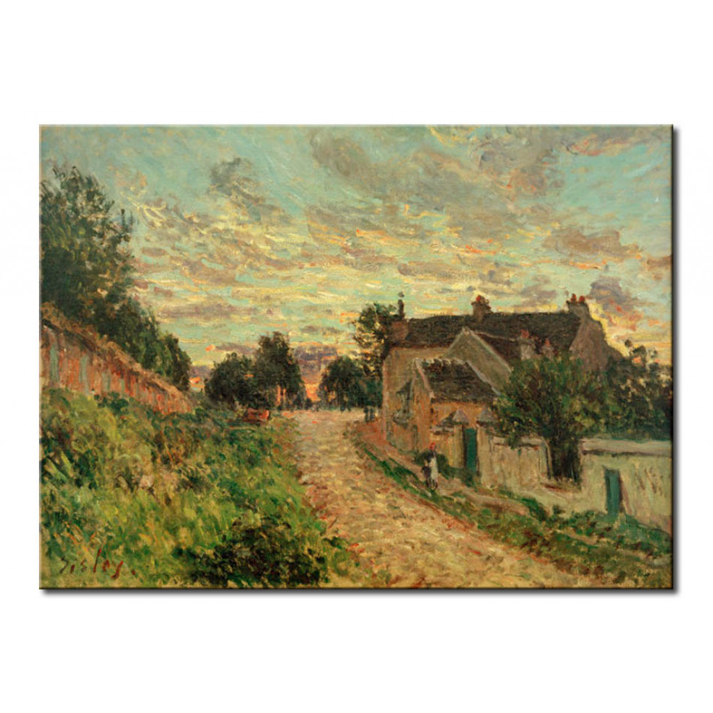 Målning Un Chemin à Louvecienne