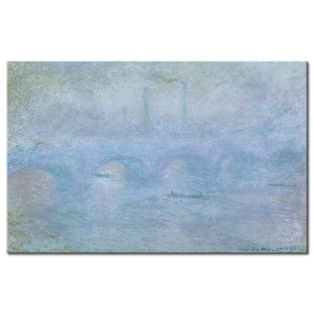 Schilderij  Claude Monet: Waterloo Bridge: Effect Of The Mist