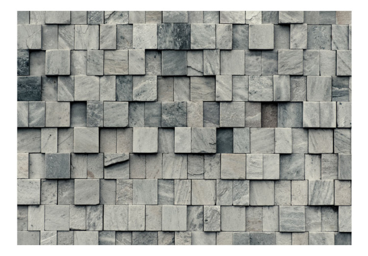Mural de parede Blocos de pedra - papel de parede com textura de blocos de pedra uniforme 64504 additionalImage 1