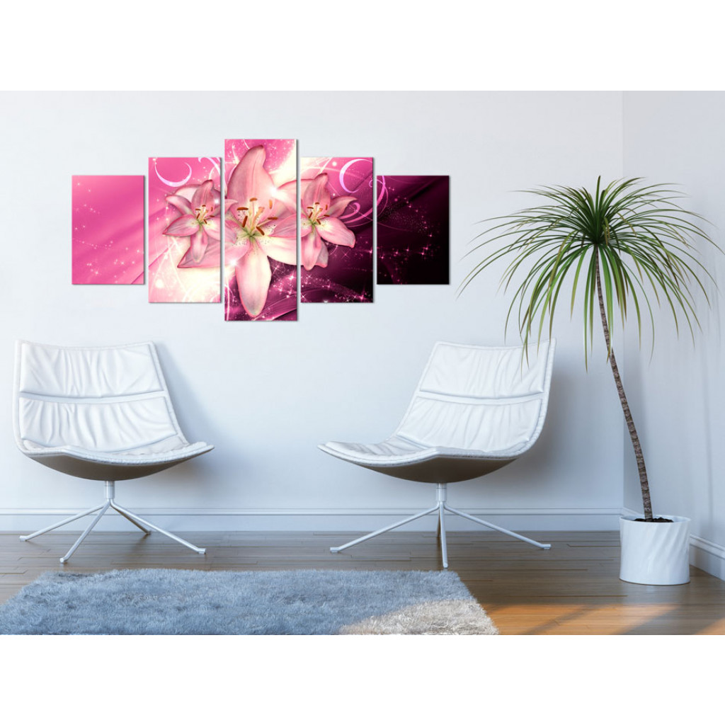 Schilderij  Lelies: Pink Heaven