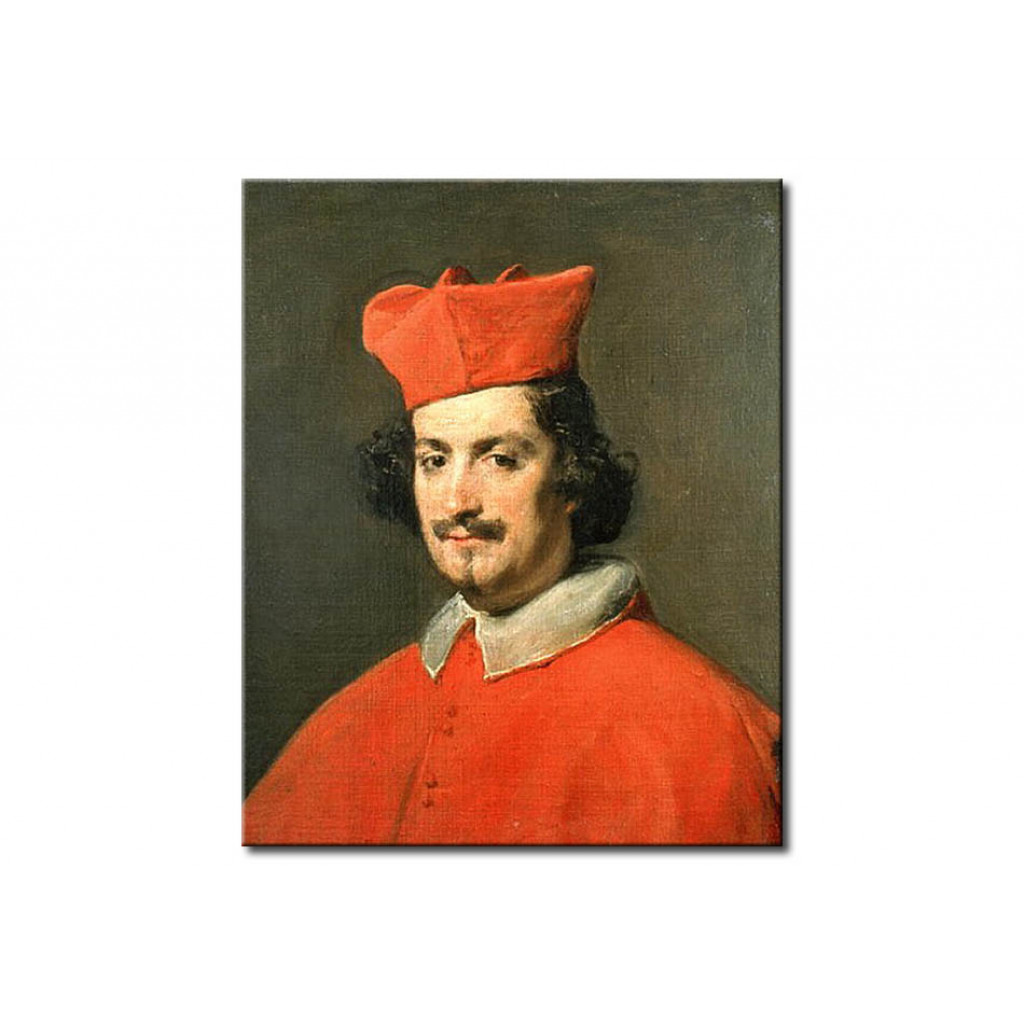 Schilderij  Diego Velázquez: Portrait Of Cardinal Camillo Astali Pamphili