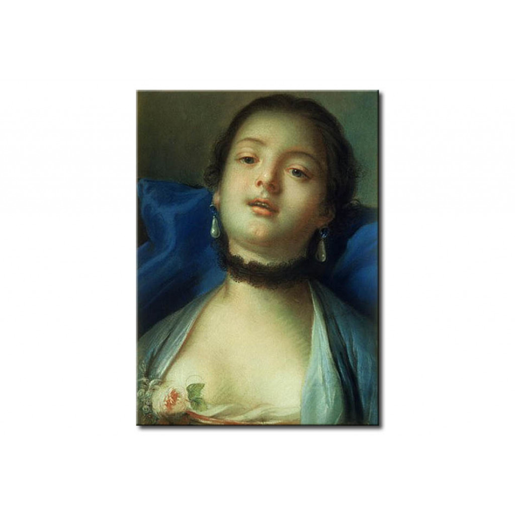 Schilderij  François Boucher: Portrait Of A Woman