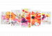 Wandbild zum Malen nach Zahlen Watercolor Flowers 113814 additionalThumb 6