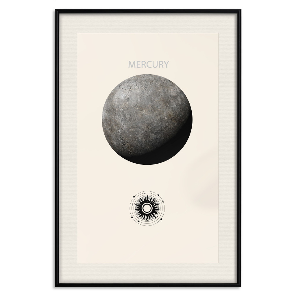 Plakat: Srebrny Merkury - Najmniejsza Z Planet Układu Słonecznego
