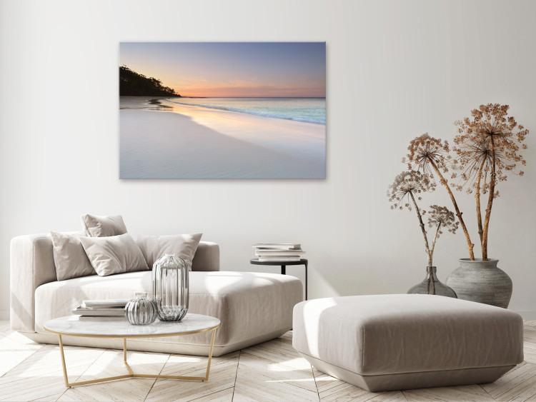 Canvas Art Print Colorful Beach - Sand and Sky in the Colors of an Exotic Dawn 147714 additionalImage 3