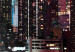 Rund tavla New York by Night - Tall Manhattan Skyscrapers in the Moonlight 148614 additionalThumb 2