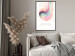 Wall Poster Abstraction - Wave of Pastel Stripes With a Description on a White Background 149714 additionalThumb 13