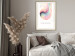 Wall Poster Abstraction - Wave of Pastel Stripes With a Description on a White Background 149714 additionalThumb 18
